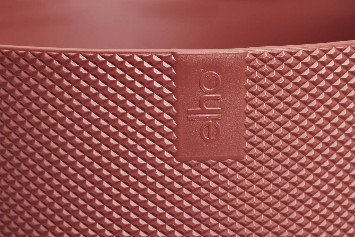 Elho 14cm Tuscan Red Jazz Round Recycled Plastic Pot - Old Railway Line Garden Centre