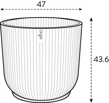 Elho 14cm Vibes Fold Coupe Plant Pot - Fern Green - Old Railway Line Garden Centre