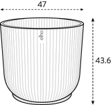 Elho 14cm Vibes Fold Coupe Plant Pot - Fern Green