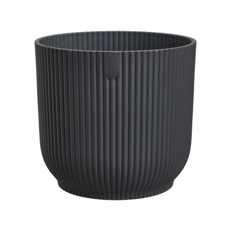 Elho 14cm Vibes Fold Round Plant Pot - Anthracite