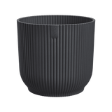Elho 14cm Vibes Fold Round Plant Pot - Anthracite - Old Railway Line Garden Centre