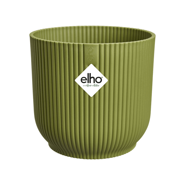 Elho 14cm Vibes Fold Round Plant Pot - Fern Green - Old Railway Line Garden Centre
