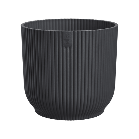 Elho 16cm Vibes Fold Round Plant Pot - Anthracite - Old Railway Line Garden Centre