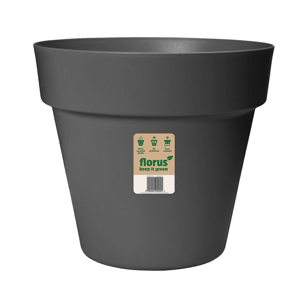 Elho 18cm Florus Paris Flowerpot Plant Pot - Anthracite