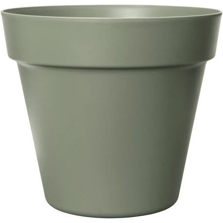 Elho 18cm Florus Paris Flowerpot Plant Pot - Olive Green - Old Railway Line Garden Centre