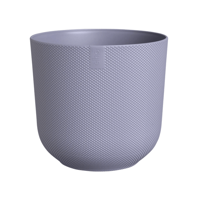 Elho 19cm Lavender Lilac Jazz Round Recycled Plastic Pot - Old Railway Line Garden Centre