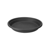 Elho 19cm Universal Round Plant Pot Saucer - Anthracite - Old Railway Line Garden Centre