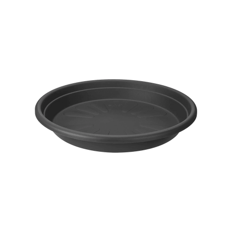 Elho 19cm Universal Round Plant Pot Saucer - Anthracite - Old Railway Line Garden Centre