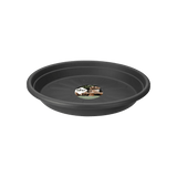 Elho 19cm Universal Round Plant Pot Saucer - Anthracite - Old Railway Line Garden Centre