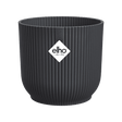 Elho 22cm Vibes Fold Round Plant Pot - Anthracite - Old Railway Line Garden Centre