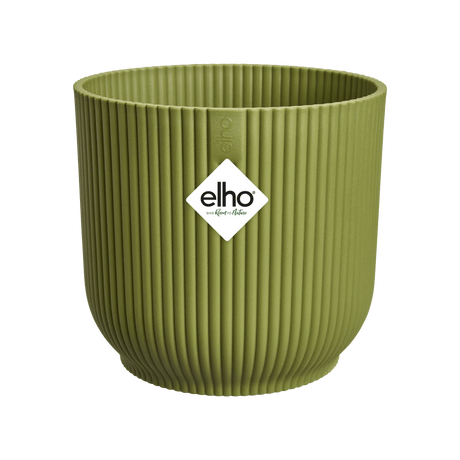 Elho 22cm Vibes Fold Round Plant Pot - Fern Green - Old Railway Line Garden Centre