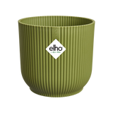 Elho 22cm Vibes Fold Round Plant Pot - Fern Green