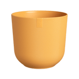 Elho 26cm Amber Yellow Jazz Round Recycled Plastic Pot - Old Railway Line Garden Centre