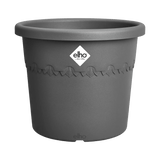 Elho 30cm Algarve Cylindro Plastic Pot - Anthracite - Old Railway Line Garden Centre