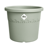 Elho 30cm Algarve Cylindro Plastic Pot - Thyme Green - Old Railway Line Garden Centre