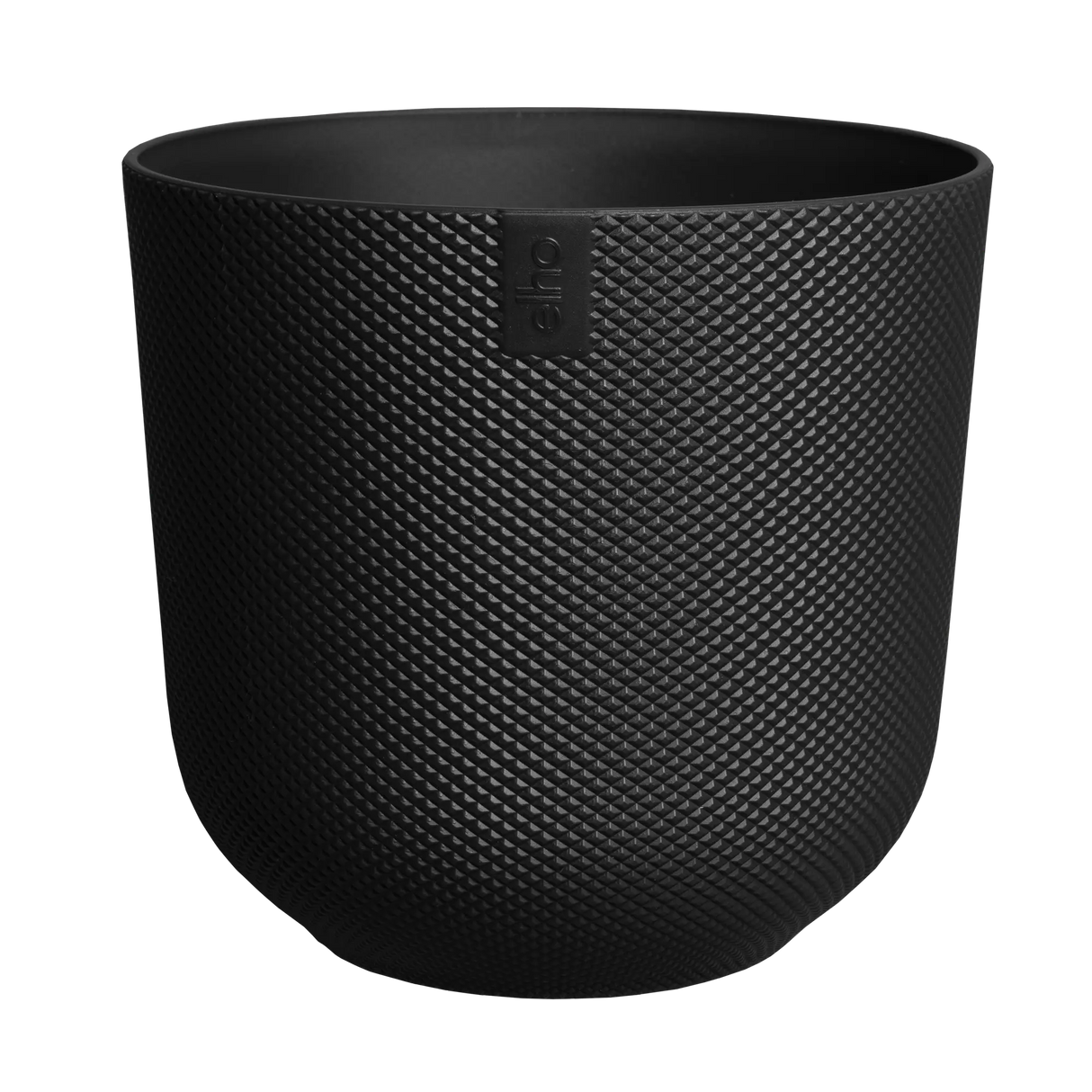 Elho 30cm Jazz Round Plastic Pot - Black