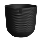 Elho 30cm Jazz Round Plastic Pot - Black