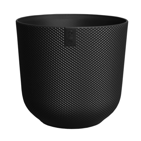 Elho 30cm Jazz Round Plastic Pot - Black