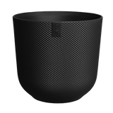 Elho 30cm Jazz Round Plastic Pot - Black - Old Railway Line Garden Centre