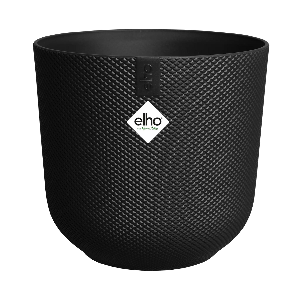Elho 30cm Jazz Round Plastic Pot - Black