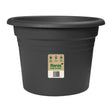 Elho 30cm Mediterran Clindro Plant Pot - Anthracite - Old Railway Line Garden Centre