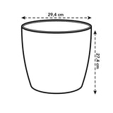Elho 30cm Pairs Flower Pot - Anthracite - Old Railway Line Garden Centre