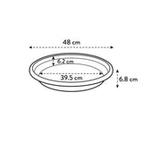 Elho 32cm Universal Round Plant Pot Saucer - Anthracite