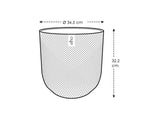 Elho 35cm Jazz Round Plastic Pot - Black