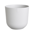 Elho 35cm Silky White Jazz Round Recycled Plastic Pot - Old Railway Line Garden Centre
