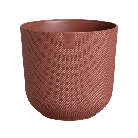 Elho 35cm Tuscan Red Jazz Round Recycled Plastic Pot - Old Railway Line Garden Centre