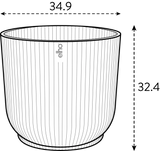 Elho 35cm Vibes Fold Round Plant Pot - Anthracite