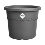 Elho 40cm Algarve Cylindro Plastic Pot - Anthracite