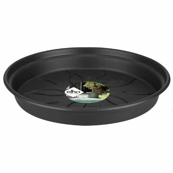 Elho 45cm Green Basics Saucer - Living Black