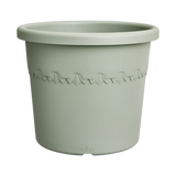 Elho 48cm Algarve Cylindro Plastic Pot - Thyme Green
