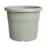 Elho 48cm Algarve Cylindro Plastic Pot - Thyme Green - Old Railway Line Garden Centre
