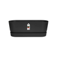 Elho 50cm Living Black Greenvillle Long Trough Planter - Old Railway Line Garden Centre