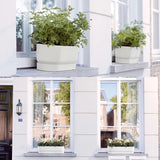 Elho 70cm White Long Greenville Recycled Plastic Trough - Old Railway Line Garden Centre