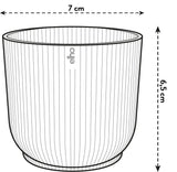 Elho 7cm Vibes Fold Round Mini Pot - Anthracite