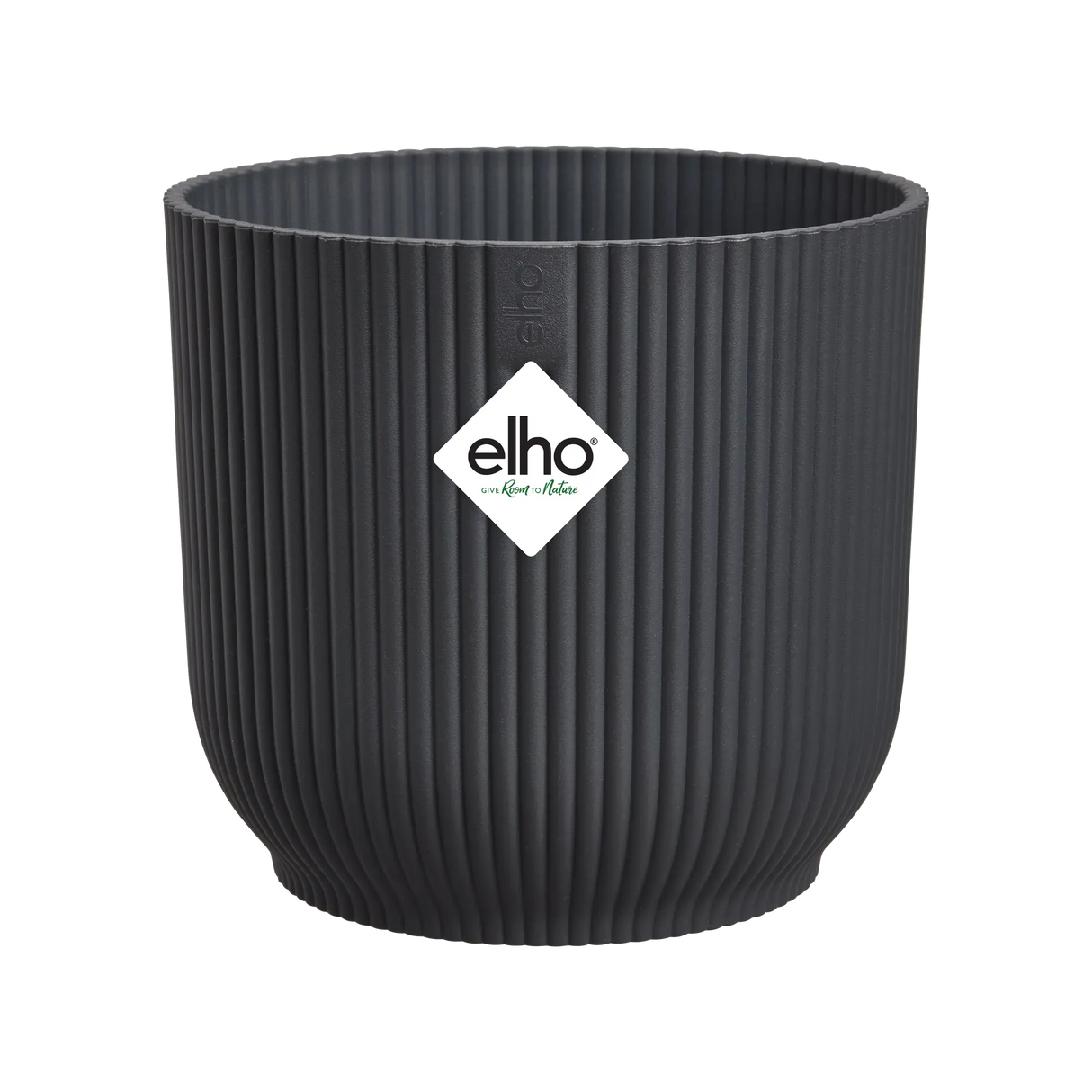 Elho 7cm Vibes Fold Round Mini Pot - Anthracite