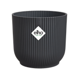 Elho 7cm Vibes Fold Round Mini Pot - Anthracite
