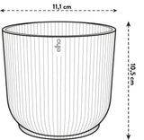 Elho 7cm Vibes Fold Round Mini Pot - Linen White