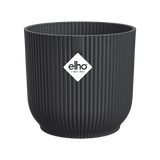 Elho 9cm Vibes Fold Round Mini Pot - Anthracite - Old Railway Line Garden Centre