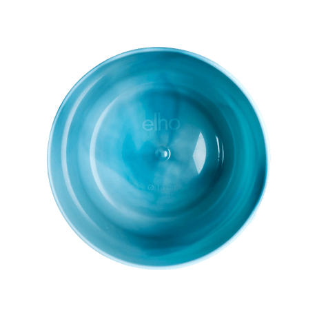 Elho Ocean Collection Atlantic Blue Recycled Waste Round Indoor Pot 16cm - Old Railway Line Garden Centre