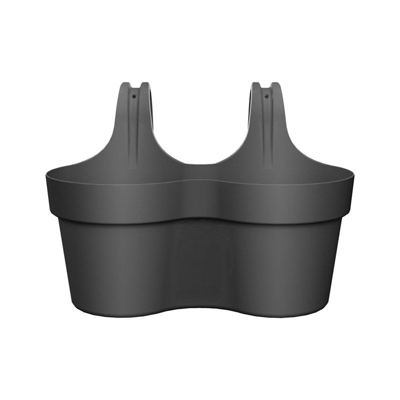 Elho 35cm Paris Balcony Hanger Duo Pot - Anthracite