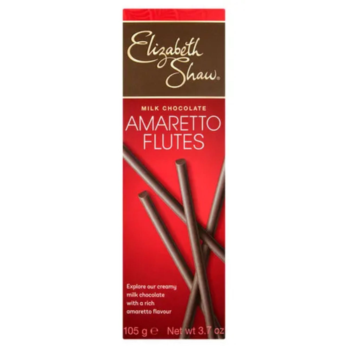 Elizabeth Shaw 105g Milk Chocolate Amaretto Flutes