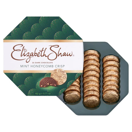 Elizabeth Shaw 162g Dark Chocolate Mint Honeycomb Crisp