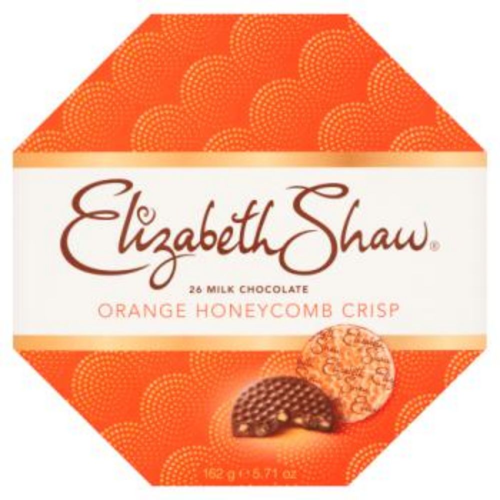 Elizabeth Shaw 162g Milk Chocolate Orange Honeycomb Crisp