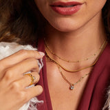 Hot Diamonds 45cm Embrace Beaded Cable Chain - Gold
