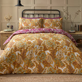 J Rosenthal Single Gold Enchanted Brushed Cotton Duvet Cover Set