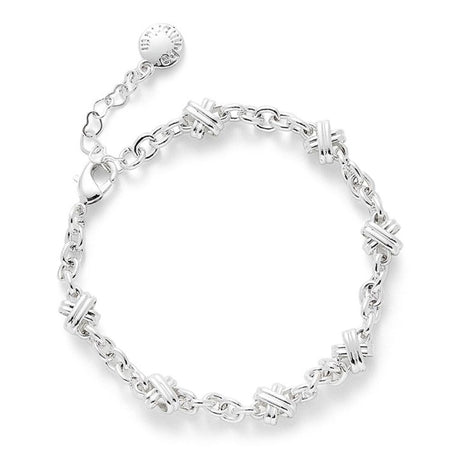 Equilibrium 1cm Contemporary Modern Kisses Bracelet - Silver - Old Railway Line Garden Centre